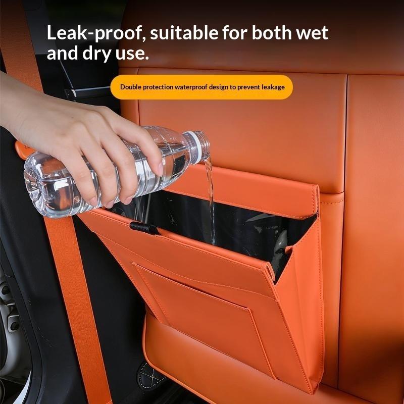 Waterproof Car Trash Can With Lid - Poubelle de voiture étanche, magnétique, suspendue,