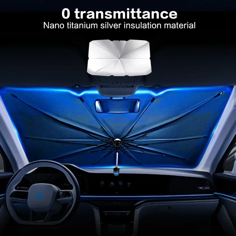 Pare-soleil de voiture pliable - Car Sunshade Windshield Umbrella Foldable avis et prix