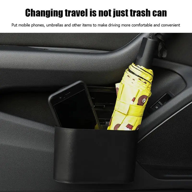 Boîte de rangement de voiture  - Waterproof Car Trash Can With Lid avis et prix
