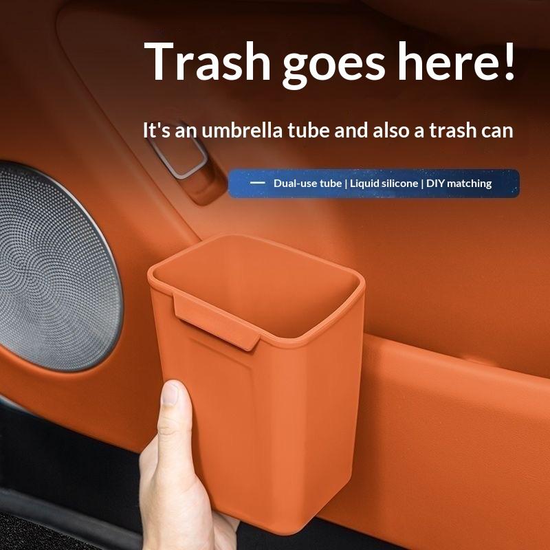Nouveau boîtier de rangement e - Waterproof Car Trash Can With Lid avis et prix