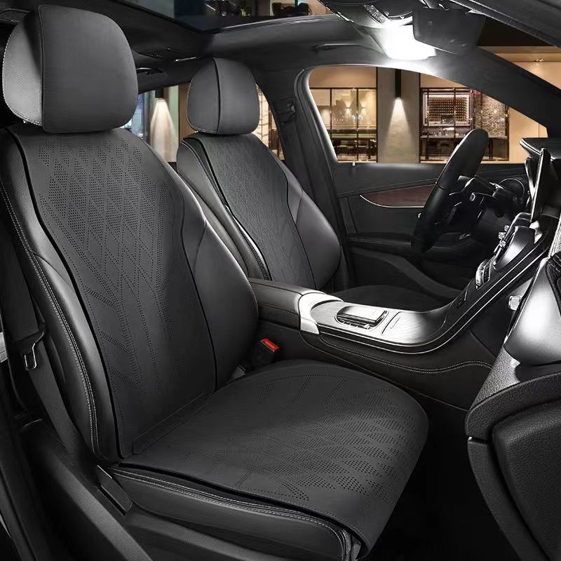 Housse de siège de voiture en  - Leather Car Seat Covers Full Set Universal avis et prix