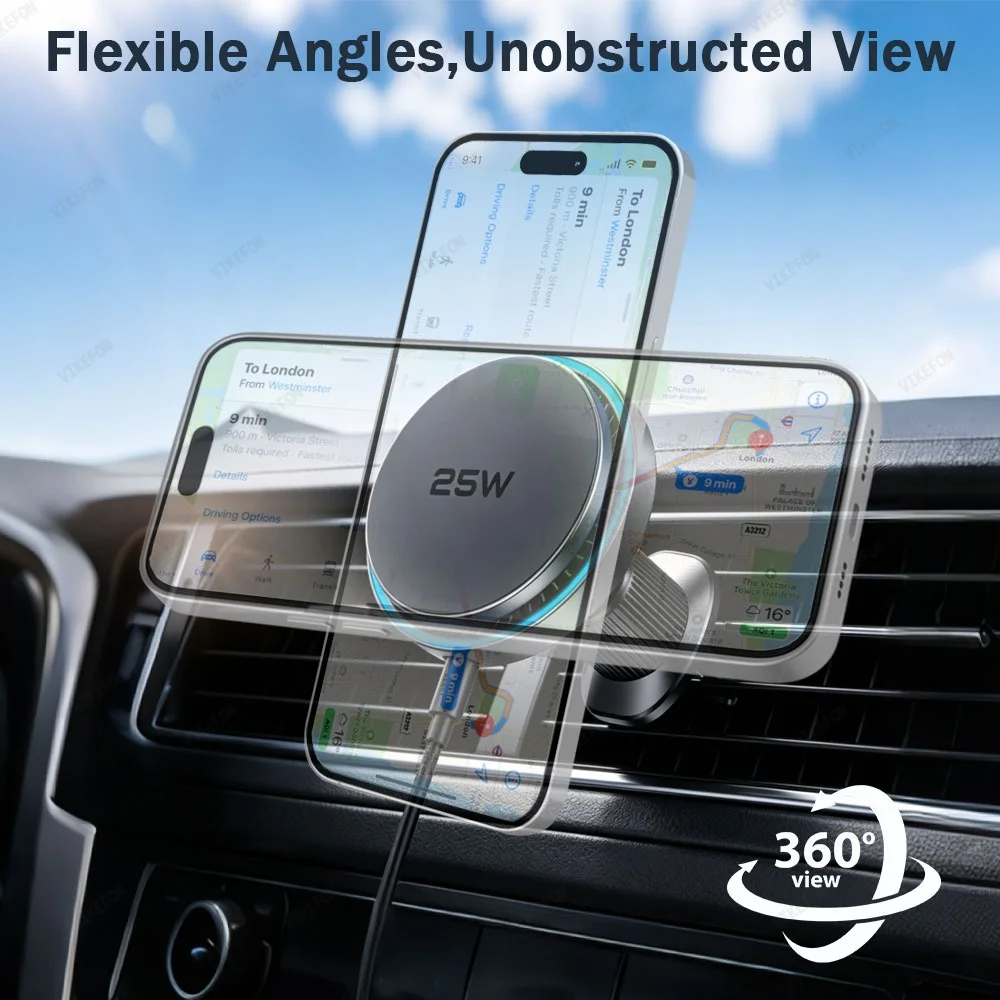 Chargeur sans fil magnétique Q - Magnetic Phone Holder For Car Vent avis et prix